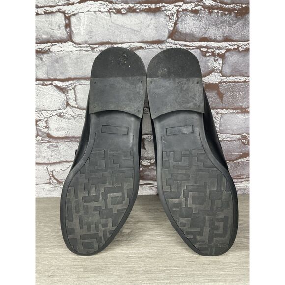 Isa Tapia Ayrton Black Leather Penny Loafers Dress Shoes Men’s Sz 45EU/12.5M US - Picture 8 of 16